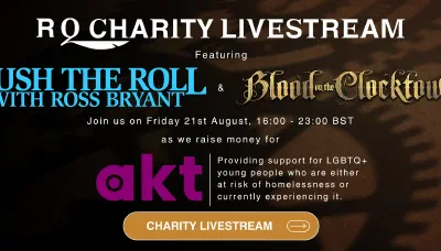 Rusty Quill Charity Livestream featuring Push the Roll with Ross Bryant and Blood on the Clocktower. Join us on Friday 21st August, 16:00 - 23:00 BST as we raise money for akt, providing support for LGBTQ+ young people who are either at risk of homelessness or currently experiencing it. thumbnail
