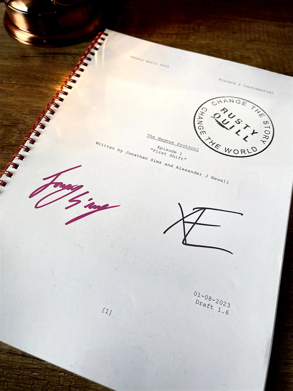 The Magnus Protocol - Limited Edition Signed Script